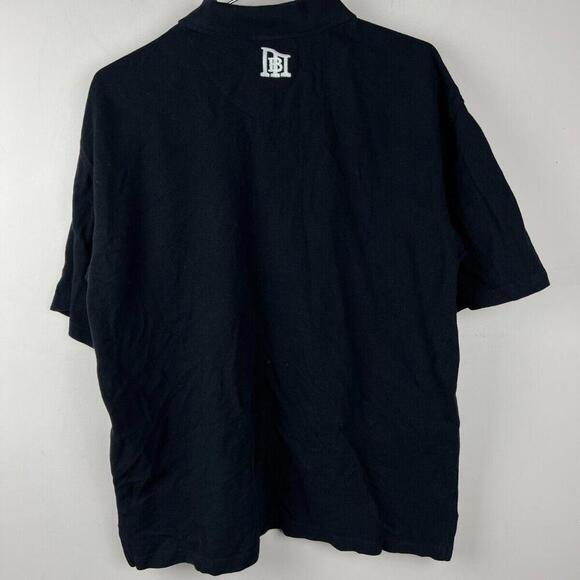 Vtg Makaveli Branded Tupac 2Pac Rap Graphic Polo Shirt Size Men’s L Big Logo - Picture 2 of 5